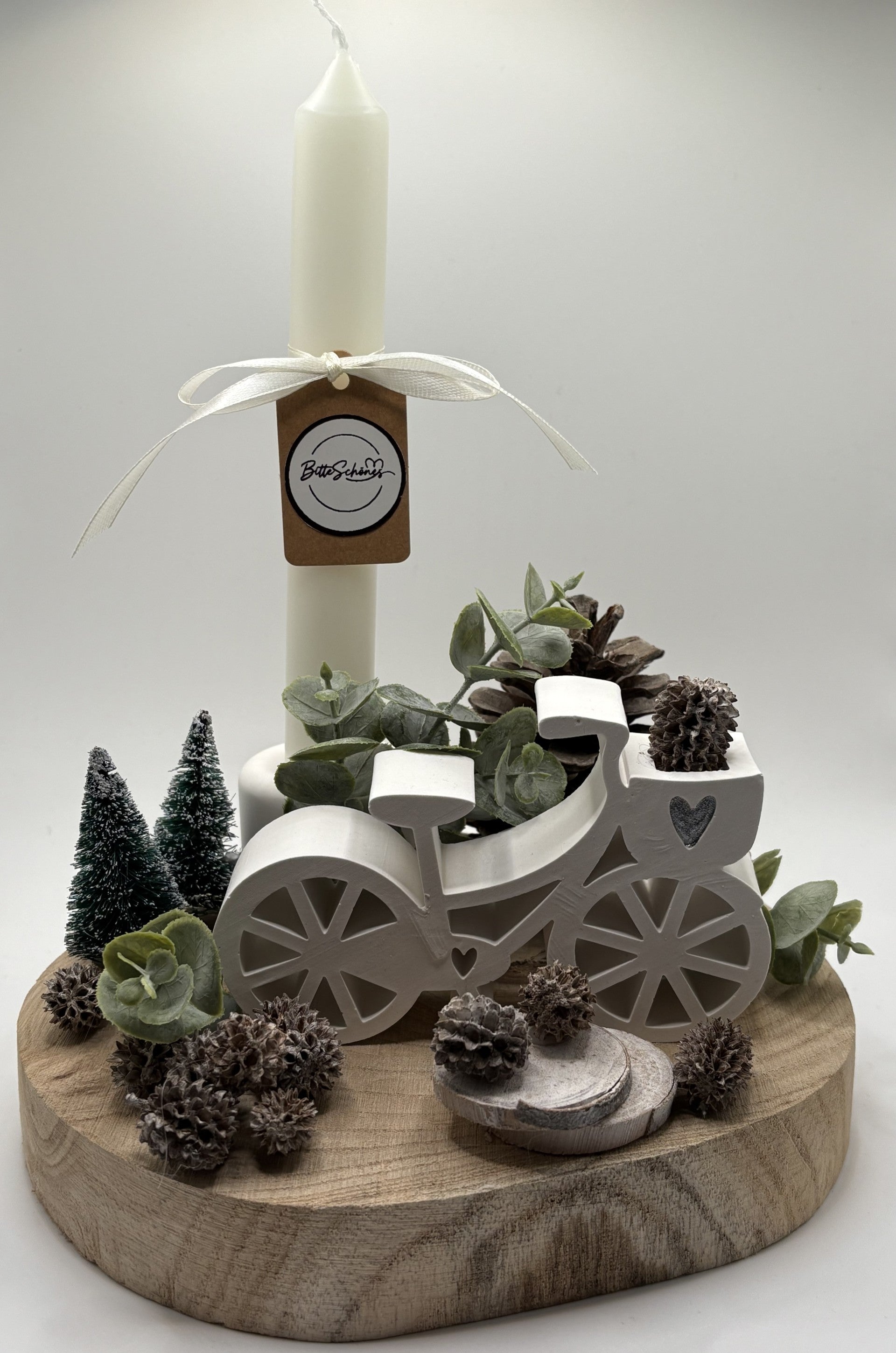 Kerzengesteck Fahrrad