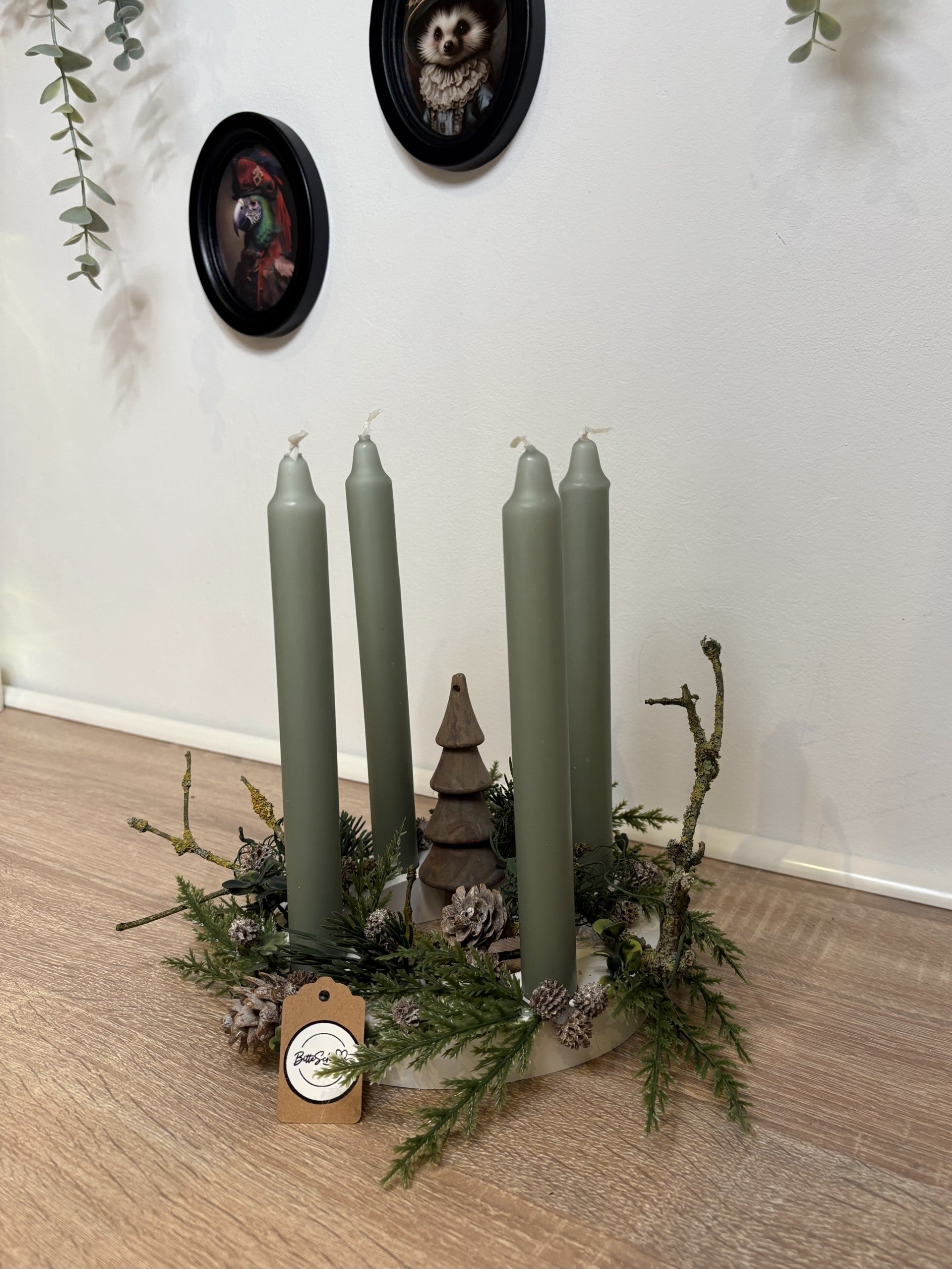 Adventskranz Winterwald